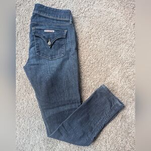 Hudson Collin Flap Skinny Mid Rise Dark Indigo Wash Jeans Size 31